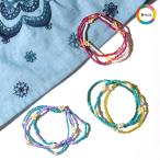 Yahoo! Yahoo!ショッピング(ヤフー ショッピング)ピーズブレスレット バングル アクセサリー レディース 春 夏 華奢 花 フラワー 重ね付け セット ゴム 伸びる チコフロルビーズセットブレスレット zksjbc8679