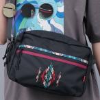 セパレートショルダーバッグ ／ ショルダーバッグ 10ポケット 撥水 多機能 ワンショルダー バッグ 男女兼用 軽量 コンパクト 旅行 アウトドア 幾何学柄