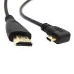 Swehoo Cablecc直角90度マイクロHDMI-HDMIオスHDTVケーブル（携帯電話、タブレット、カメラ用）