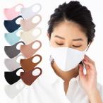 SHINPUR 冷感マスク 洗える 夏用 接触冷感 カラー スポーツ 大人用 立体 快適 (ホワイト, Mサイズ3枚組)