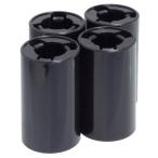 KAUMO одиночный 3 батарейка . одиночный 2 батарейка стать батарейка проставка высокая прочность 4 шт. комплект батарейка конверсионный адаптор ( черный )