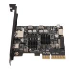 PCIe to USB A Type C передний модель E+19/20PIN,10Gbps PCI E X4 PIN USB Type C