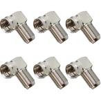 Jpikuv антенна кабель L type изменение адаптер / штекер ( винтового типа ) F type коннектор наземный цифровой *CATV*BS*CS*4K8K соответствует 6 штук входит 