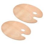 PATIKIL 300 x 400 mm краска tray Palette 2 шт покраска Palette держатель Sam отверстие имеется овальный дерево цвет 
