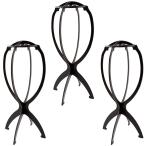 Yahoo! Yahoo!ショッピング(ヤフー ショッピング)ウィッグスタンド ウィッグ台 かつらスタンド ウィッグ コスプレ 保管 型崩れ 防止 3個 セット （ブラック）