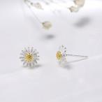 Yahoo! Yahoo!ショッピング(ヤフー ショッピング)ピアス レディース イヤリング シンプル シルバー925 シルバーピアス フラワー デイジー カジュアル 可愛い 小物 贈り物 人気 ファッション 送料無料