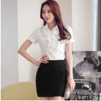  бесплатная доставка костюм формальный рубашка женский выставить короткий рукав траурный костюм . одежда женщина церемония окончания мама входить . тип рубашка . родители юбка OL способ ходить на работу lik route 