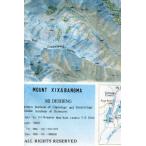 中国の等高線入り山岳地形図　シシャパンマ・トポマップ Mt. Xixabangma Topographic Map