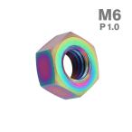  titanium гайка M6 P1.0 шестигранная гайка дизайн гайка titanium цвет Rainbow JA1723