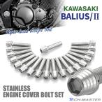  Balius /II BALIUS крышка двигателя блок цилиндров болт 19 шт. комплект из нержавеющей стали Kawasaki автомобильный серебряный цвет TB8226