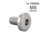 ブレーキディスク ローターボルト M8×15mm P1.25 ヤマハ用 フラットヘッド ステンレス シルバーカラー TD0139