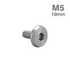 ステンレスボルト M5×10mm P0.8 シェルヘッド フラット シルバーカラー TR0761