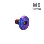  нержавеющая сталь болт M6×10mm P1.0 ракушка head Flat жарение titanium цвет TR0806