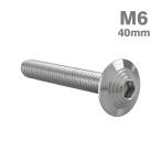  нержавеющая сталь болт M6×40mm P1.0 ракушка head фланец имеется серебряный цвет TR0904