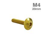 нержавеющая сталь болт M4×20mm P0.7 ракушка head фланец имеется Gold цвет TR0907