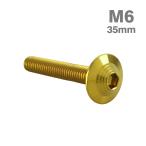  нержавеющая сталь болт M6×35mm P1.0 ракушка head фланец имеется Gold цвет TR0919