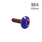  нержавеющая сталь болт M4×15mm P0.7 ракушка head фланец имеется жарение titanium цвет TR0922