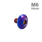  нержавеющая сталь болт M6×10mm P1.0 ракушка head фланец имеется жарение titanium цвет TR0929