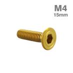  нержавеющая сталь болт M4×15mm P0.7 тарелка колпак болт Gold цвет TR1001