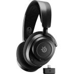 SteelSeries ワイヤレス ゲーミングヘッドセット ヘッドホン 軽量 ボイスチャット可能 ゲームとスマホを同時接続 Arctis N
