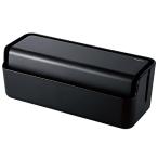 Elecom кабель место хранения box ящик для кабелей кабель место хранения большая вместимость 10 выход разветвитель место хранения смартфон подставка есть многофункциональный черный EKC-