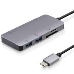  Elecom USB Type-C ступица do King стойка 6-in-1 DST-C12SV/EC 100W PD соответствует USB3.1 Ty
