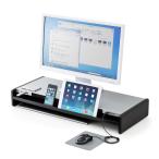  Sanwa Direct стол сверху шт. выдвижной ящик USB ступица 6 порт установка смартфон * планшет подставка есть ширина 67cm 100-MR102