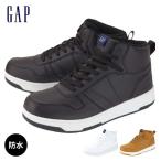 GAP 防水 スニーカー GPU22206 メンズ レディース ユニセックス レースアップ 紐靴 ハイカット オシャレ 通勤 通学 中学生 高校生 雨 雪 ギャップ 人気 定番