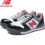 (限定品) ニューバランス PL-213GL ポートランドGL ジェニュインレザー Portland GL BLK+WHT+RED セーフティシューズ 安全靴 newbalance