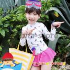 子供水着 女の子ワンピース オールインワン水着 アヒル柄 フリル スイムウェア 韓国 水着 可愛い 速乾 紫外線カット キッズ用 かわいい