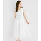 ショッピングスパンコール スパンコールミックスレースラインミモレ丈チュールスカート tocco closet(トッコクローゼット)　《tocco closet luxe》