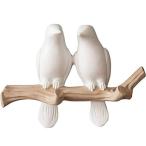 IKENOKOI壁掛けフック ウォールハンガー 北欧風 鳥 壁飾り インテリア 服/鞄/傘/帽子掛け（鳥2羽）