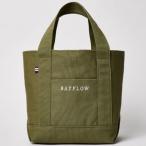ベイフロー BAYFLOW 収納5ポケット LOGO TOTE BAG カーキ 底板付き 5部屋 便利 収納バッグ インテリアバッグ 大容量