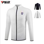 PGM 冬用　ゴルフメンズウェア　メンズウェア　メンズアウター　長袖アウター ダウン　ブルゾン　防寒　裏起毛　あたたかい　