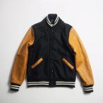 Dehen ディーエン デーヘン スタジャン アワードジャケット VARSITY JACKET / BLACKxRUST