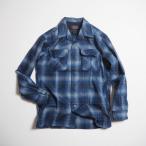 PENDLETON ペンドルトン ウォッシャブルウールオープンカラーシャツ ORIGINAL BOARD SHIRT (CLASSIC FIT) / NAVY OMBRE