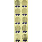 hez(Heads) сделано в Японии подарок наклейка лента type Gold голубой W41×H51mm S колесо бумага золотой блеск есть 100 листов HEADS SG-8