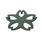 ショッピング南部鉄瓶 池永鉄工(Ikenaga Iron Works) 釜敷き 鉄瓶用 南部鉄器 16.5×16.5 桜 青竹