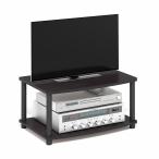 flino(Furinno) ТВ-тумба 2 уровень подниматься и опускаться тип темный грецкий орех круг труба Turn-N-Tube инструмент не необходимо [ Япония стандартный импортные товары ]