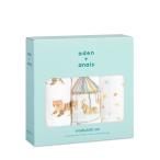 aden + anais エイデンアンドアネイ ウォッシュクロス 3枚セット 30×30cm 2022年干支 寅 タイガー モスリンコットン ループ付