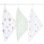 aden + anais エイデンアンドアネイ ウォッシュクロス 3枚セット 30×30cm 2024年干支 辰 ドラゴン モスリンコットン ループ付