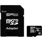 シリコンパワー SP016GBSTHDU1V10SP 【UHS-1対応】microSDHCカード 16GB Class10 読込90MB/s 書...