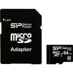 シリコンパワー SP064GBSTXDU3V10SP 【UHS-1対応】microSDXCカード 64GB Class10 UHS Class3...
