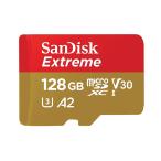 ショッピングマイクロsdカード SanDisk Extreme マイクロsdカード microSDカード 128GB microsdカード サンディスク UHS-I U3 V30 4K A2 10 R:190MB/s W:90MB/s SDSQXAA-128G-GN6MN 海外パッケ