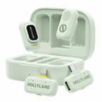 Hollyland LARK A1 Combo (Mint Green, with USB-C RX + Lightning RX + Charging Case) Wireless Microphone