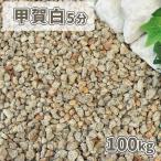 甲賀白砂利 5分 (約14-21mm) 100kg (20kg×5袋) / 庭 砂利 おしゃれ 石 大量 100キロ 白 ベージュ サビ さび 錆 坪庭 砂利敷き 庭園