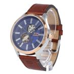 TOMMY HILFIGER トミーヒルフィガー 1791642 Spencer スペンサー 腕時計 メンズ 機械式 ブラウン ローズゴールド シルバー レザー 爆買