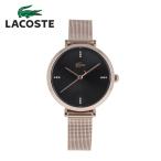 LACOSTE ラコステ Montre Geneva 腕時計 時計 レディース クオーツ アナログ ステンレス メッシュ ピンクゴールド ブラック 2001165 1年保証 母の日