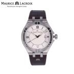 MAURICE LACROIX モーリスラクロア 腕時計 メンズ 防水 クオーツ アナログ ステンレス レザー ブラウン シルバー ホワイト AI1008-SS001-130-1 1年保証 父の日