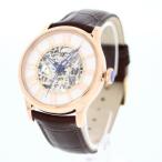 BARON バロン BR-ST010腕時計 メンズ レザー ブラウン ピンクゴールド スケルトン 自動巻き 機械式 カジュアル ドレス